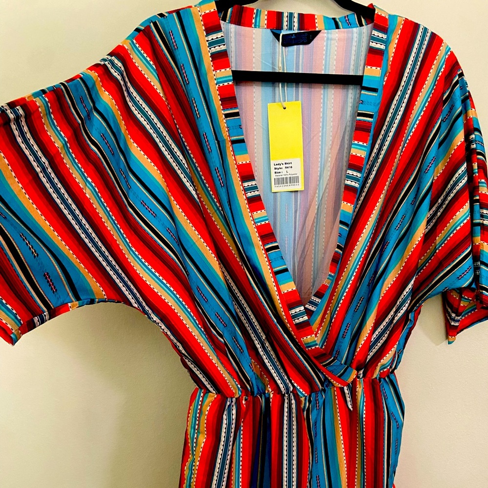 Cavendar's Fashion Express Romper Large - NWT - Western / Southwestern print